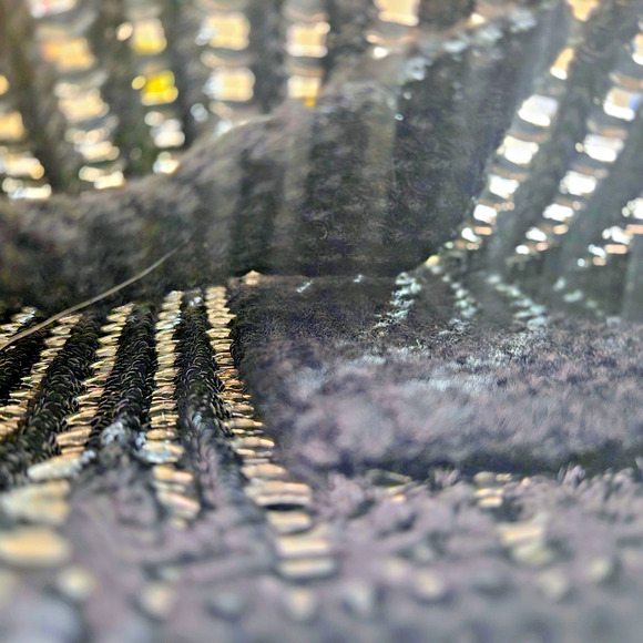 Soda Pop Tabs and Crochet black silver crossbody handbag purse - Picture 8 of 12